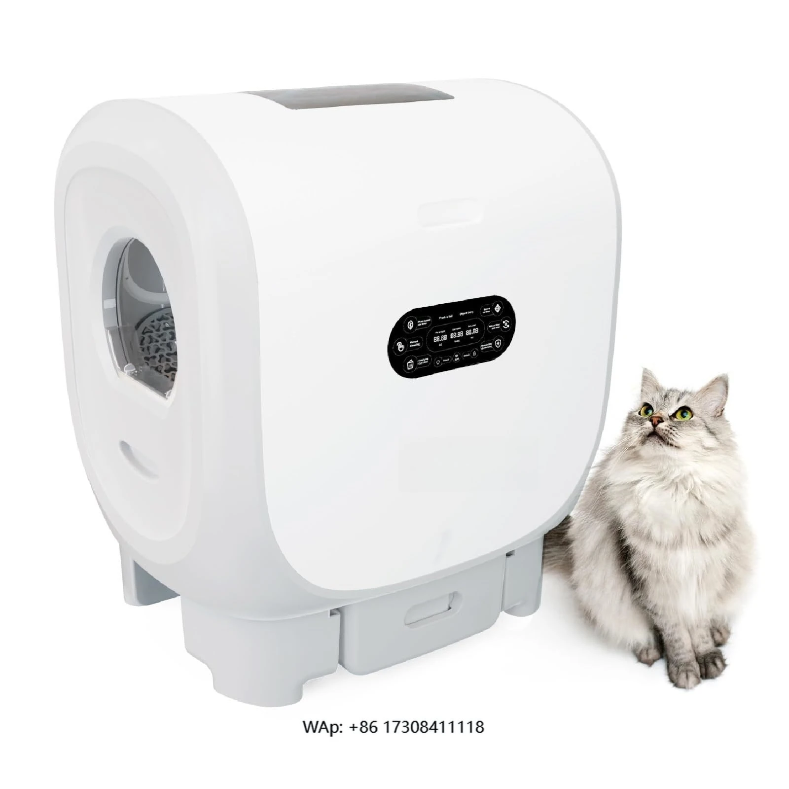 

Smart cat box with 10L drawer, suitable for automatic cleaning of multi-cat families