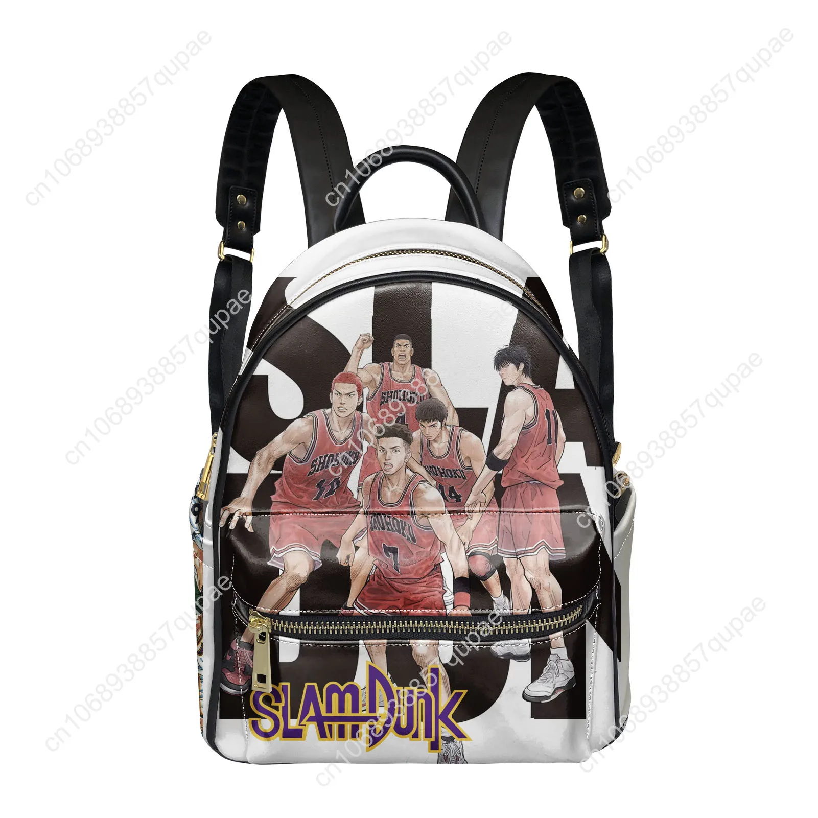 Japanese Anime Slam Dunk Backpack Womens Men Personalized Double Shoulder Bag Business Travel Bookbag Rucksack Gift Daypack