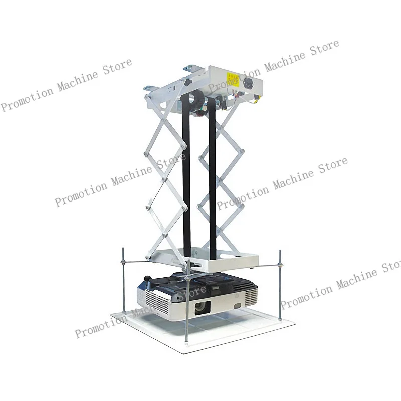 110/220V 70CM Projector Bracket Motorized Electric Lift Scissors Projector Ceiling Mount Projector Lift With Wireless Remot