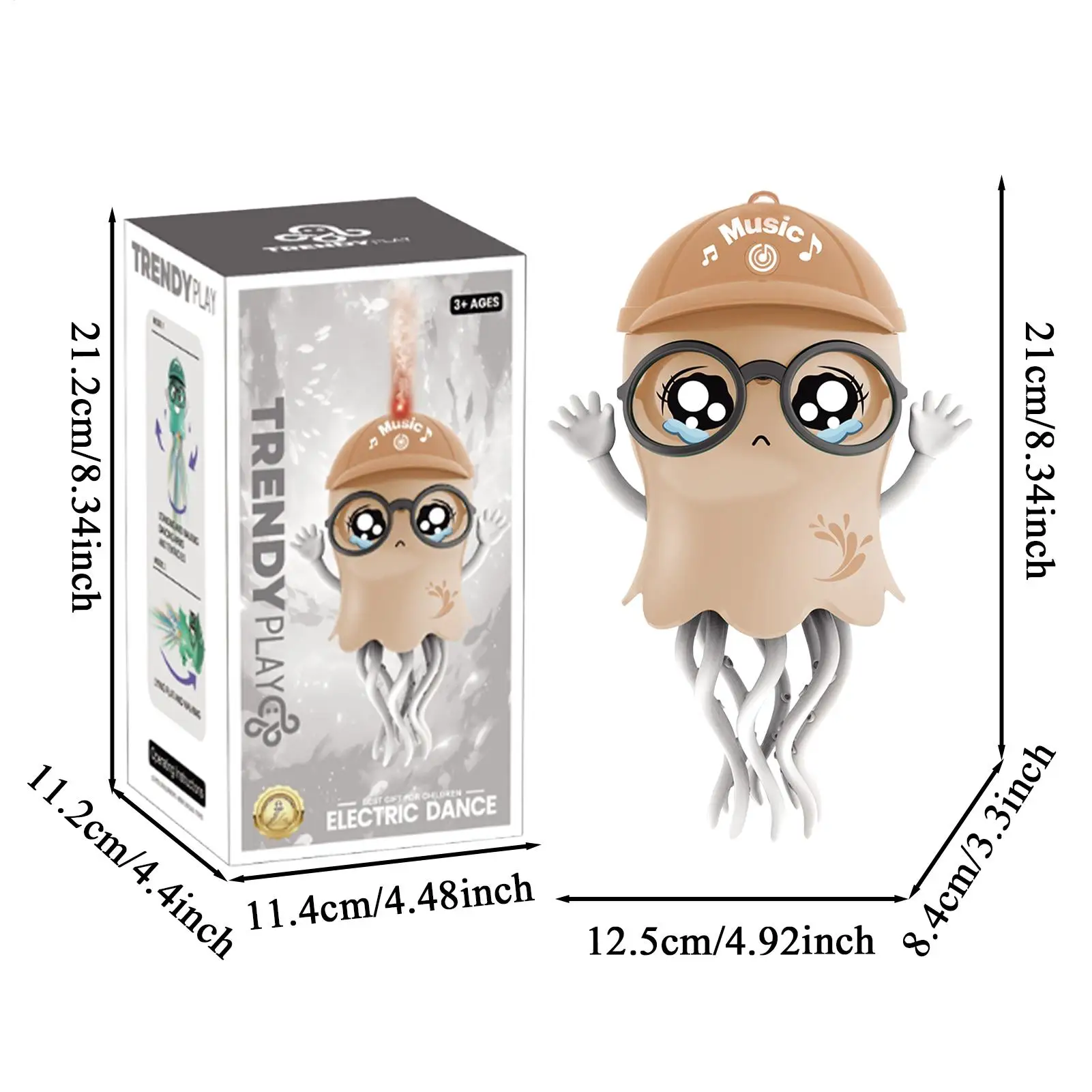 Dança polvo brinquedo interativo rastejando brinquedo com luzes música evitar obstáculos para crianças festa de aniversário favores brinquedo pré-escolar