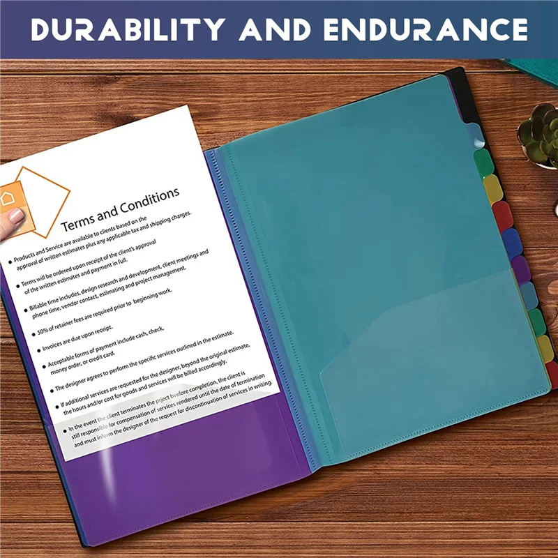 

24 прозрачных карманных расширяемых папки для файлов, 12 цветных вкладок, вмещает 300 листов, органайзер для файлов, нумерованный индекс на крышке