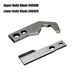 Home Sewing Machine Serger Blade Upper & Lower Knife 340406+340468 Moving Knife for PFAFF 774,776,783,784,785,787,788 NECCHI