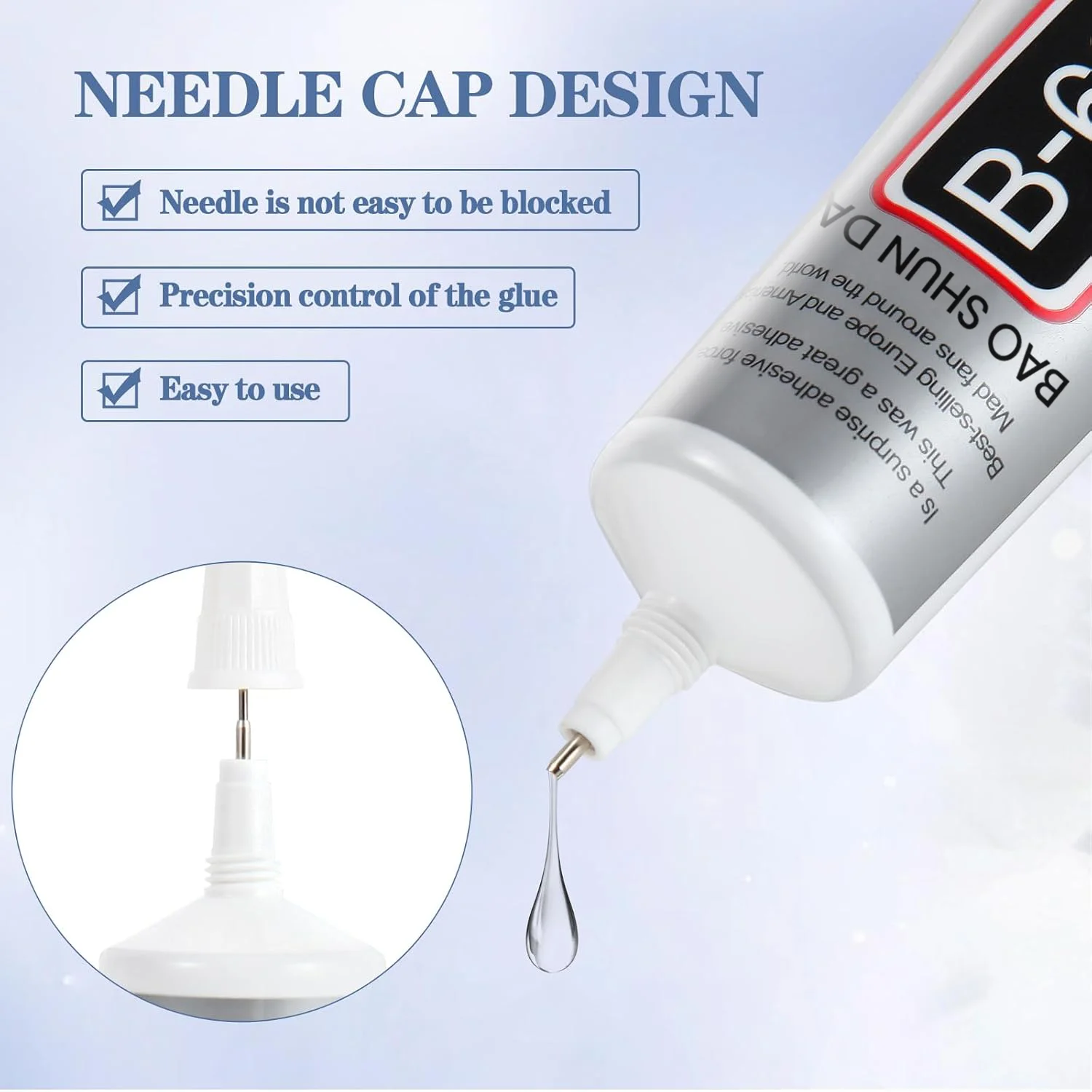 large capacity B-7000 Transparent Phone Screen Repair Glue B7000 Universal Glass Plastic DIY Adhesive With Precision Applicator.