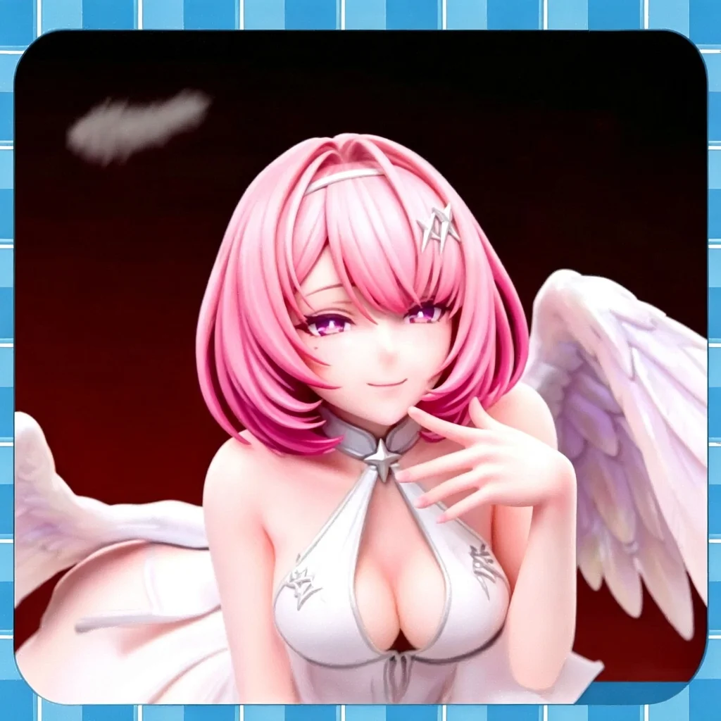 Zenless Zone Zero Remiel Pink Hair Angel Wings Anime Girl Figure Statue 20cm Standing Position Sexy Maid Movable PVC Toy Model view 2