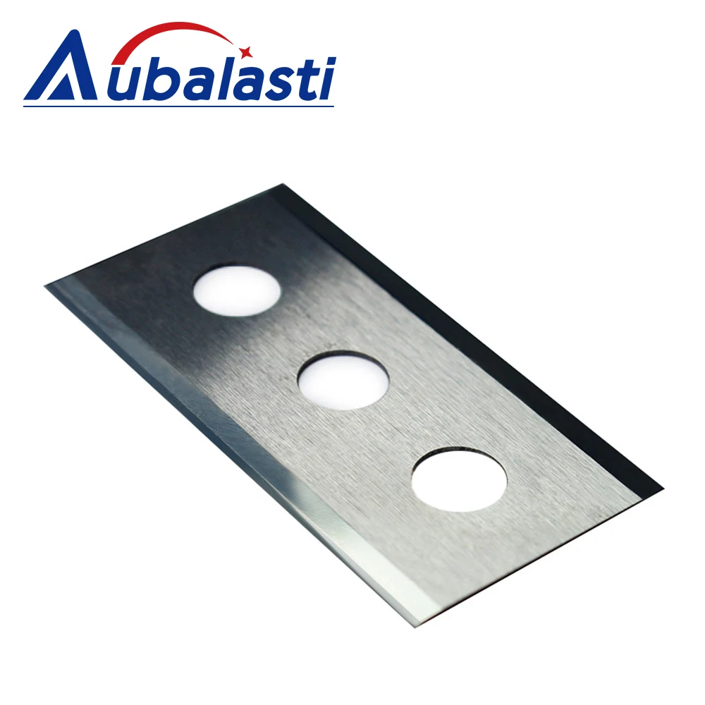 Aubalasti Tungsten Steel Blade Three-hole Carbide Slitting Blade Imported Tungsten Steel Knife Aluminum Foil Film Paper Cutting