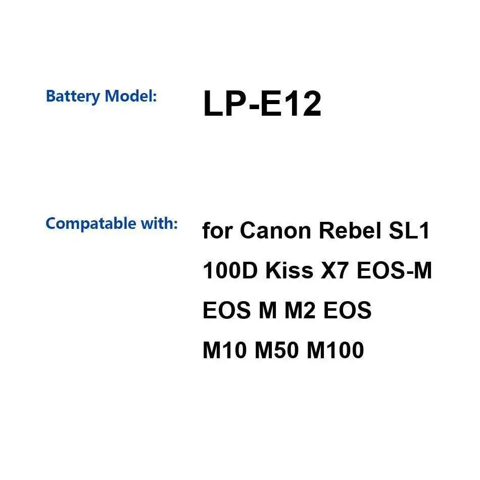 Camera Battery LP-E… - image