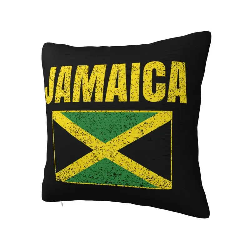 Luxury Jamaica Country Jamaican Flag Cushion Cover 45x45cm Polyester Pillow Case for Sofa Square Pillowcase Home Decorative