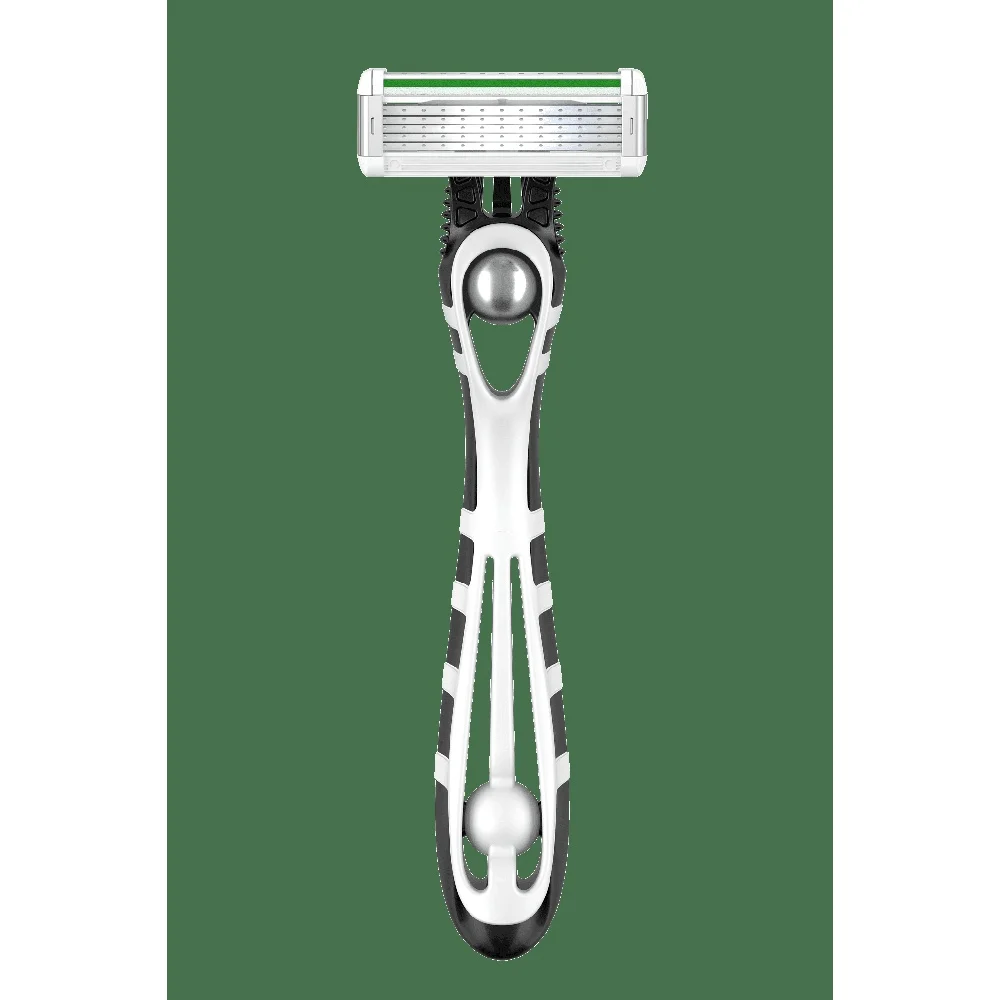 Pisau Cukur Sekali Pakai Sensitif Paket 5 Pisau Pria Pegangan Ergonomis Tepi Presisi Pisau Fleksibel Pegangan Anti Selip Kenyamanan Mencukur