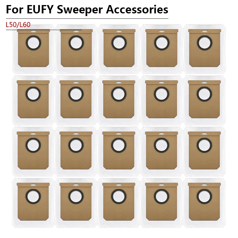 สําหรับ EUFY L50 L60 Mop ถุงเก็บฝุ่นหุ่นยนต์เครื่องดูดฝุ่นภายในอะไหล่ทดแทนถุงขยะ Home อุปกรณ์เสริม