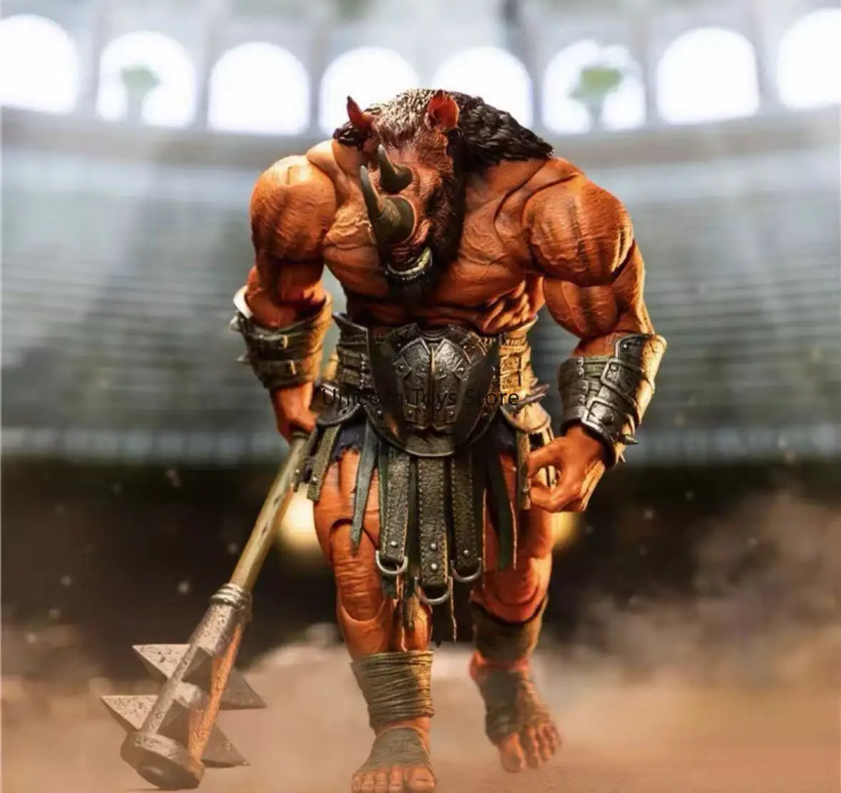 متوفر في المخزون معركة Gladiator of Glory LACC Los Angeles Exhibition Limited Red Rhino Rhino Man Spot