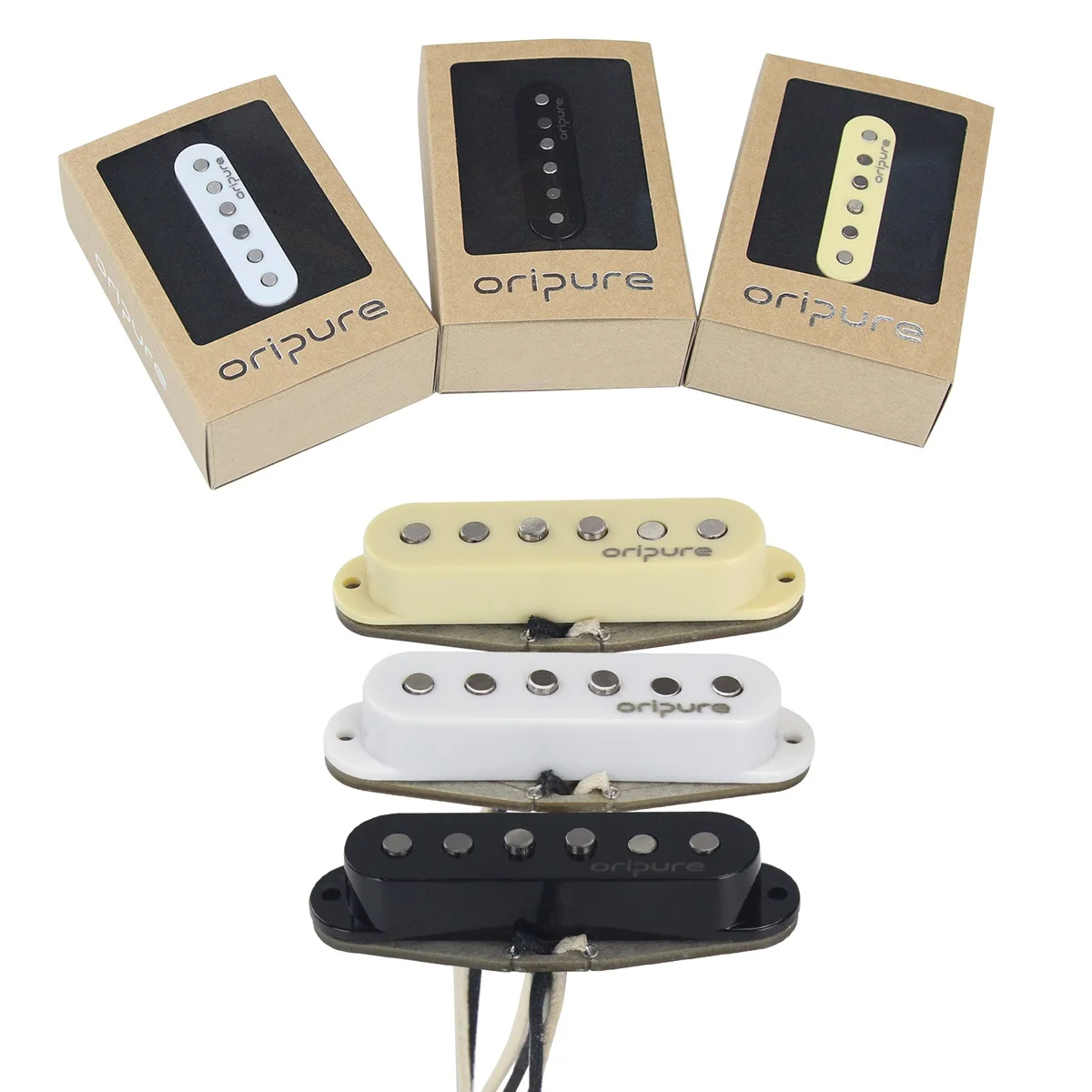 OriPure TSF558 Alnico 5 Vintage Staggered Top Single Coil Pickup 52mm for ST Guitar