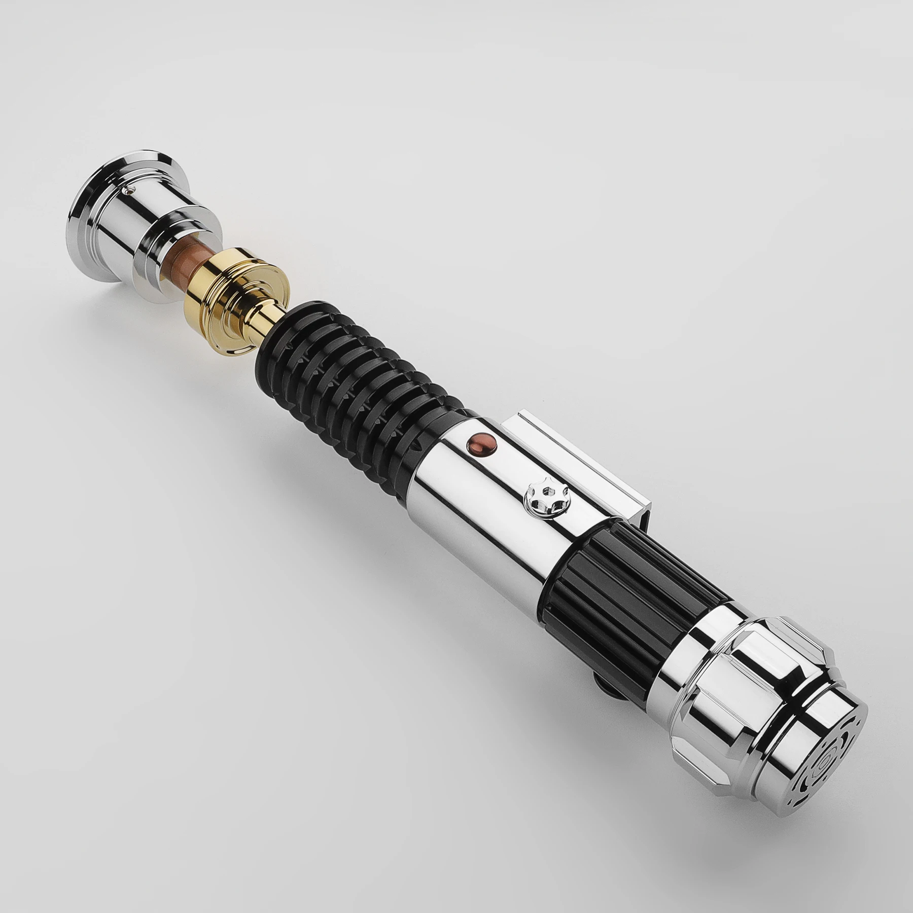 DamienSaber Kenobi Obi-Wan EP3 Lightsaber, Metal Hilt sem Kit Eletrônico ou Lâmina, Heavy Dueling Light Saber Handle, aperto vazio