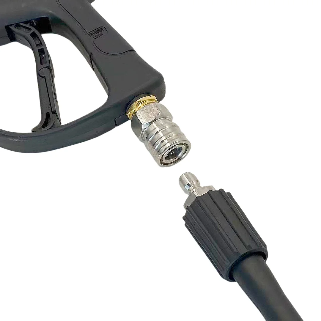 Quick Connect 1/4" To M22 Hose Converter High Pressure Wash Quick Connect Adaptor Car Wash Accessories image 2
