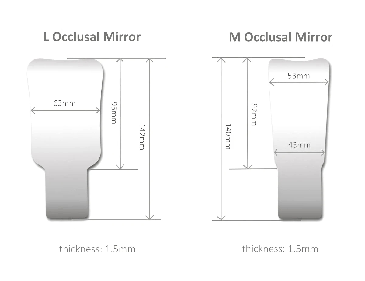 Dental Mirrors Anti-Fog Intraoral Photography Stainless Steel Mirror Fog Free with LED Light Orthodontic Reflectors