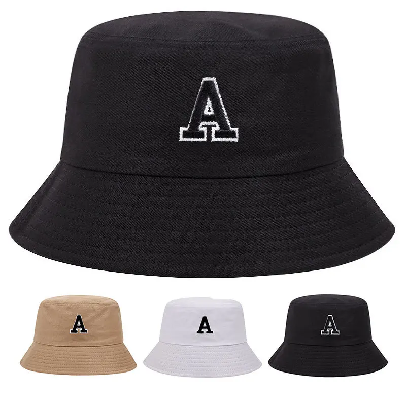 

Модная шляпа-ведро с вышитыми буквами для мужчин и женщин, универсальная уличная шляпа от солнца, трендовая модная спортивная шляпа