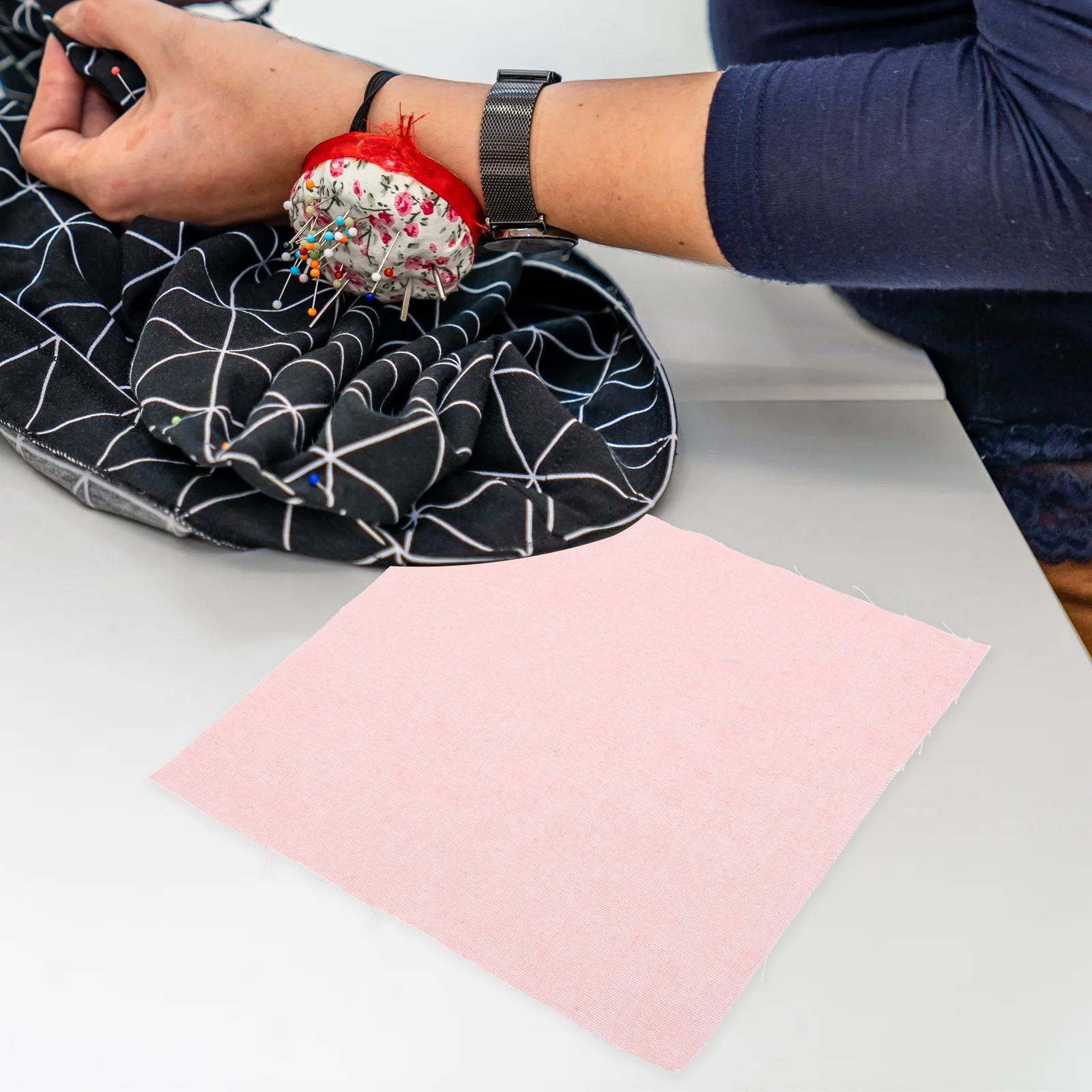 

12 Sheet Embroidery Fabric Linen Blend Colorful Square Cloth for DIY Crafts Sewing Cross Stitch Accessories 25x25cm Needlework