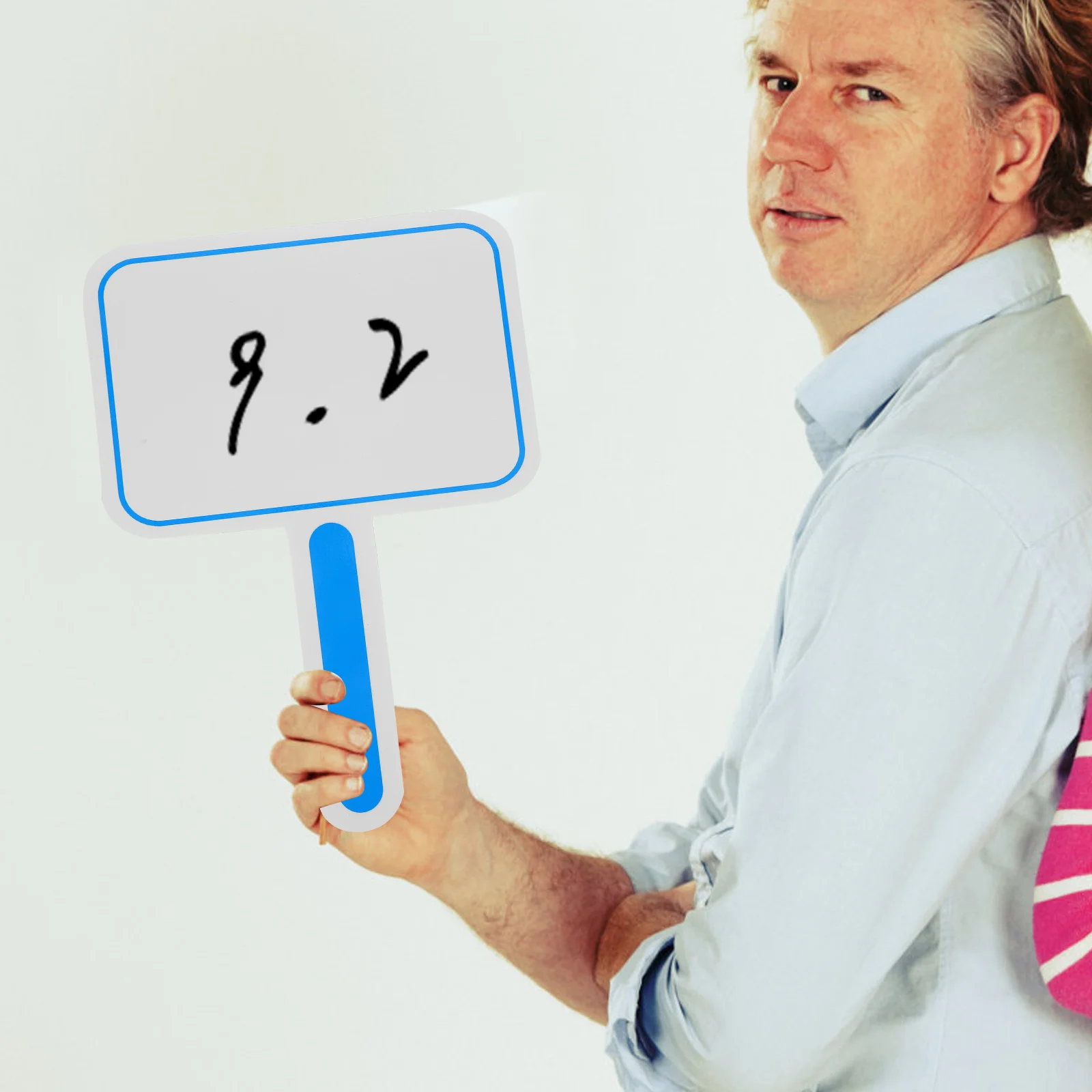 2Pcs Handheld Score Boards Single Sided Whiteboards Premium Material Easy Operation Multipurpose Voting Scoring Boards