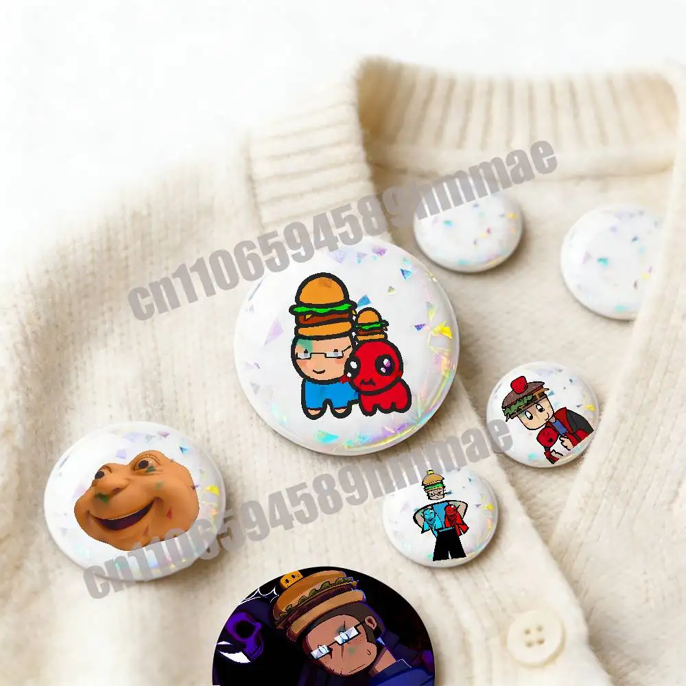 For Funny C00lkidd 007n7 Emblem Round Pins Insignia Badge Cover Ornament 75mm Cosplay Brooch Button