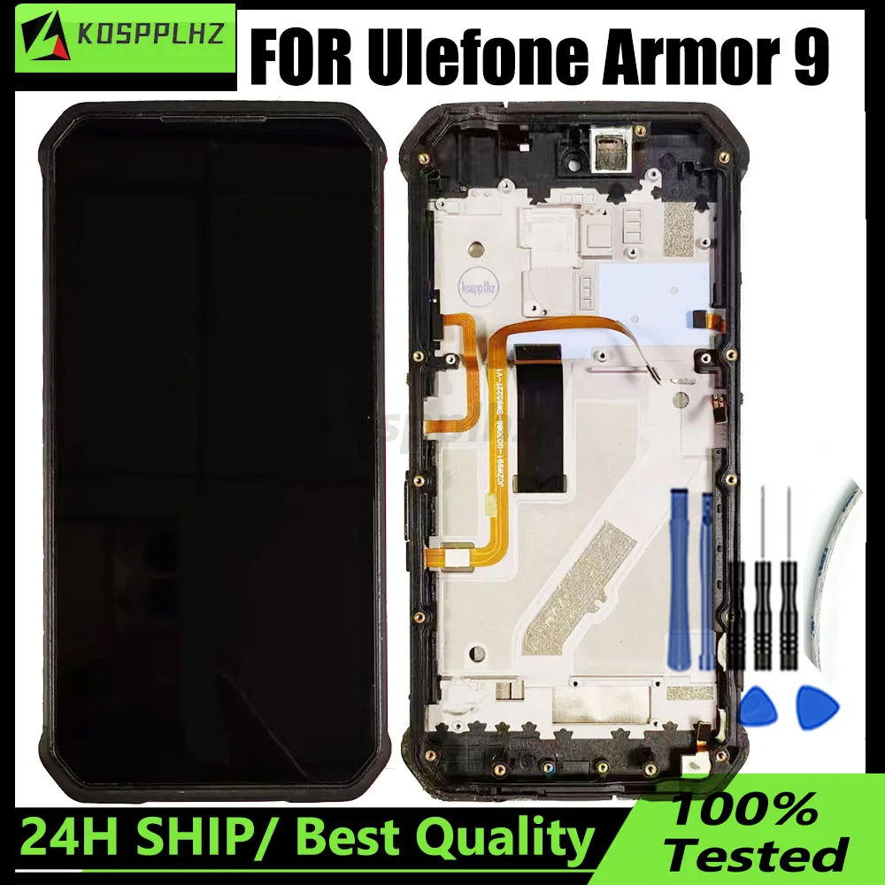 For Ulefone Armor 9 LCD Display Original Armor 9E Touch Screen New Armor9 Digitizer Assembly Armor9E Replacement With Frame