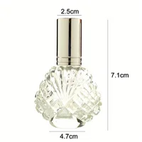 Flacon de parfum portable de 15ML, flacon vide en verre pour échantillon de cosmétiques, 1 pièce 1