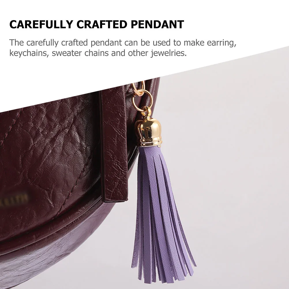 

8Pcs Tassel Pendants Bag Hanging Decor DIY Accessory Keychain Decorations Tassel Keychain Bag Decor Handmade Material