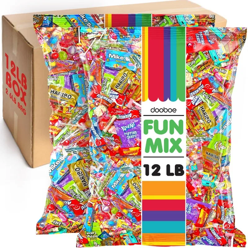 Halloween BULK Candy - 12 Pounds - Huge Parade Candy Assortment - Bulk Candy Individually Wrapped For Camps, Offices