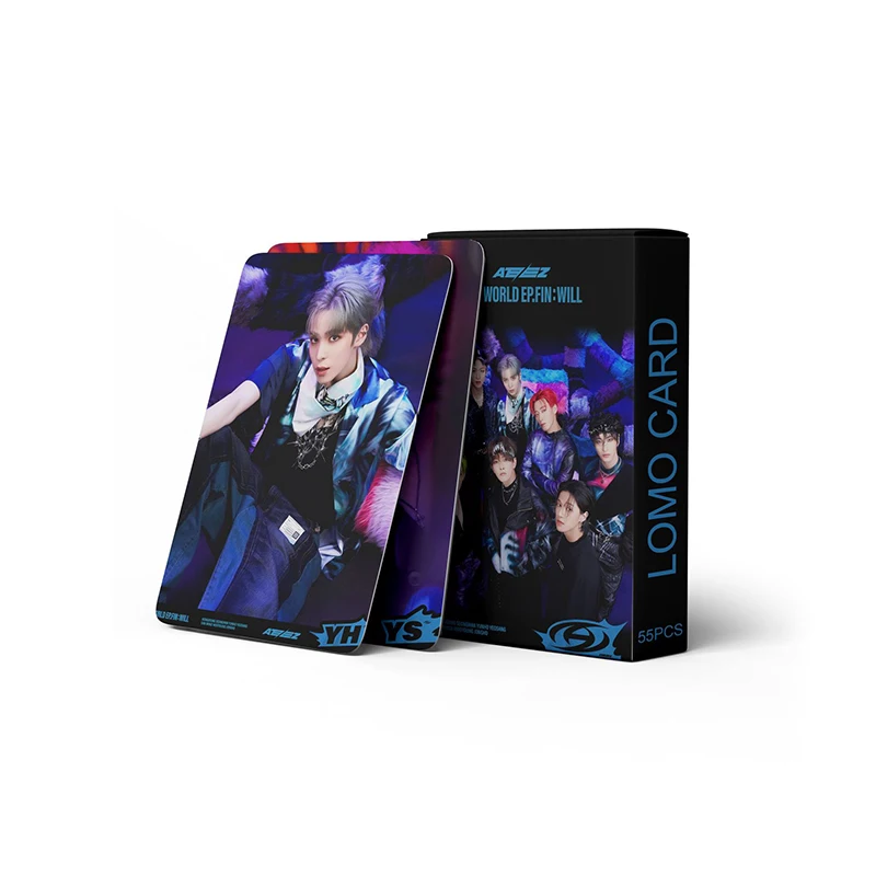 54pcs/set Kpop ATEEZ Lomo Cards The New Album ZERO FEVER Part 3 Photocards K-pop ATEEZ High Quality Photo Cards