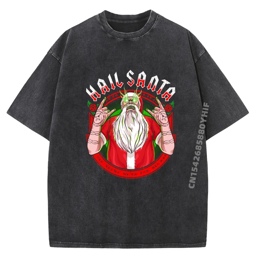 

Футболки Santa Sleigher с рисунком, мужские топы для отдыха, футболки с принтом, мужские забавные потертые футболки на Рождество