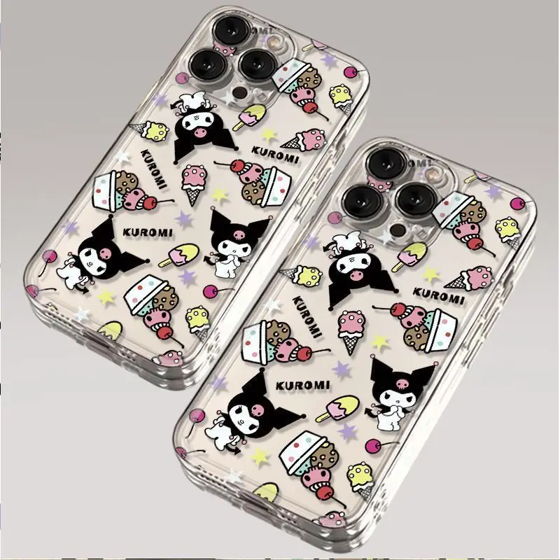 

Kurumi IPhone Case for 16 Pro Max 15 Pro Shockproof Protective Cover 14 Plus Soft Waterproof Cartoon Case 13 12 Mini Kawaii Case