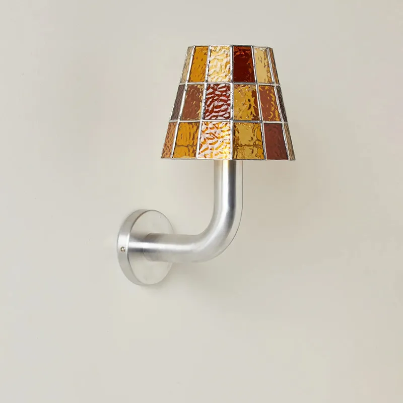 Southeast Asian Colors Wall Lamp Creativity Glass LED Wall Sconce Living Room Bedroom Coffee House Corridor Stairs Light Fitting