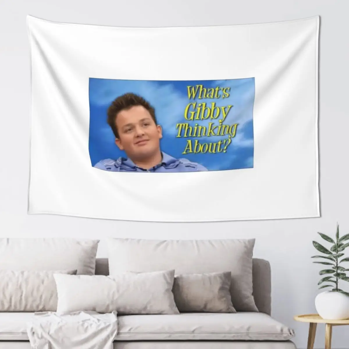 

what's gibby thinking about print Tapestry Wall Decorations Room Aesthetic Decor Aesthetics For Room Tapestry