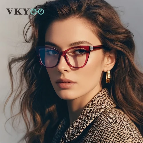 VICKY nueva moda ojo de gato diseño Unisex mariposa mujer Anti-luz azul gafas de lectura hombres prescripción personalizable PFD2278