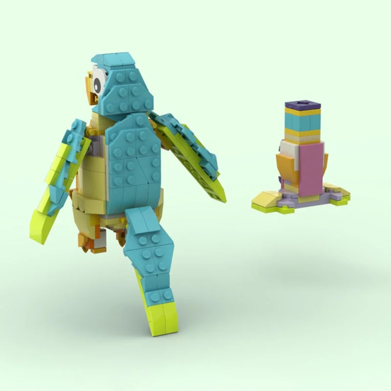 250 قطعة MOC الزمرد الببغاء الموسمية عيد الفصح نموذج اللبنات العمارة تجميع اللعب DIY بها بنفسك التعليم هدايا عيد الميلاد الطوب #2