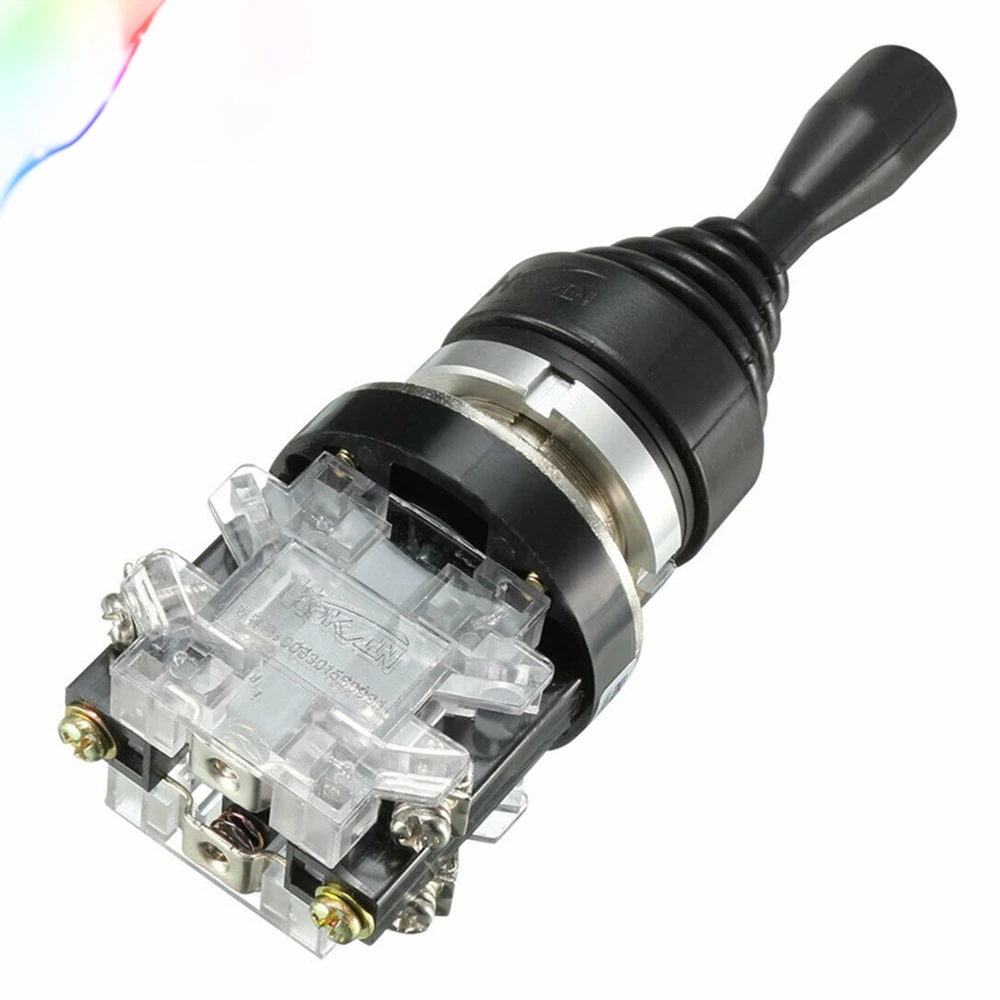 2/4 Directions Momentary/Self-locking Monolever Joystick Switch Transparent Black HKA1-41Z02/41Z04/41Y02/41Y04