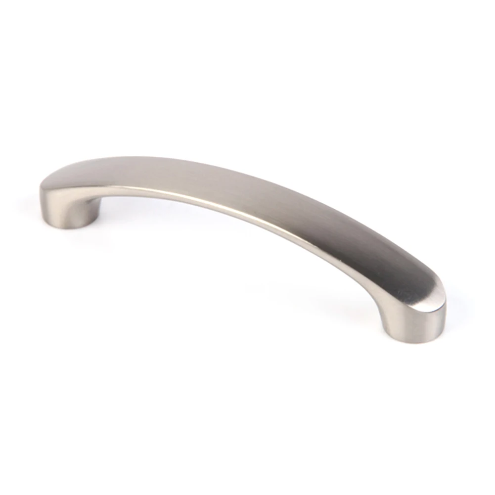 Aluminium Alloy Furniture Modern Home Door Handle Hardware Cupboard Cabinet Pulls Brushed Nickel Ergonomic Drawer Silver