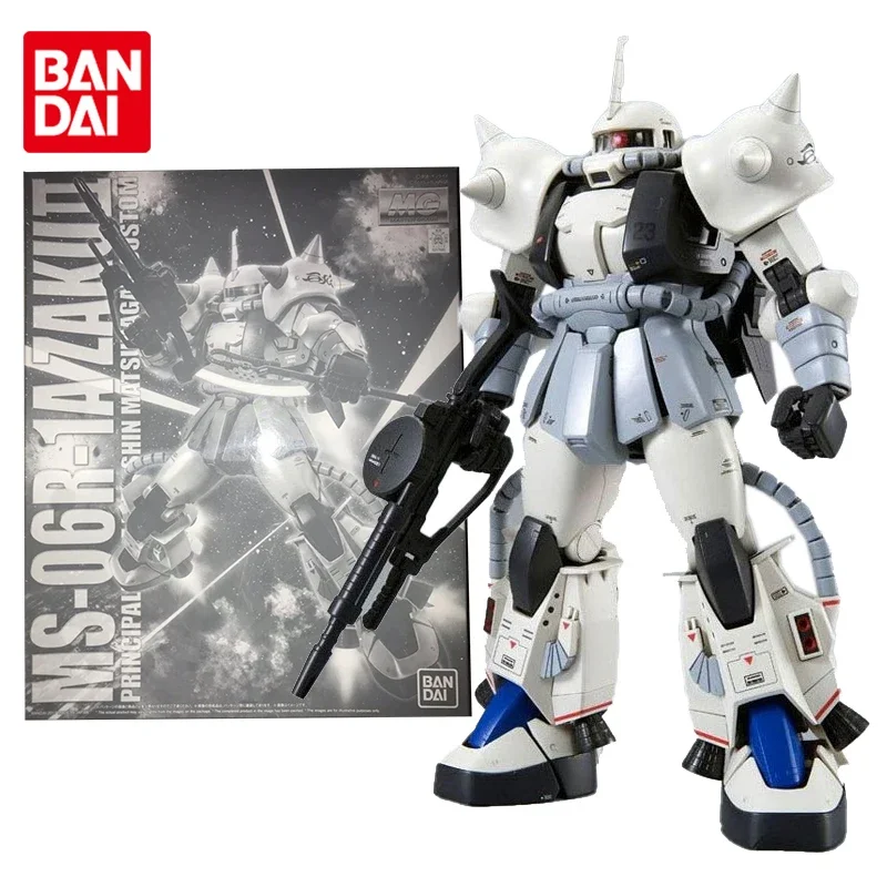 

Bandai Genuine Gundam Model Kit Anime Figure MG 1/100 MS-06R-1A ZAKU II Collection Gunpla Anime Action Figure Toys for Children