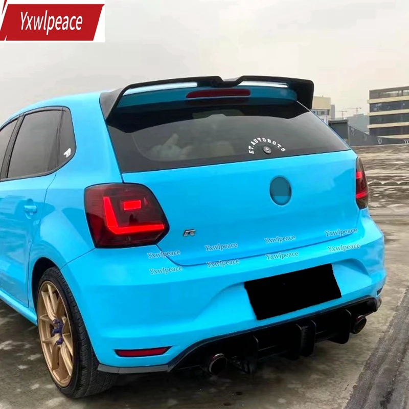 

Oettinger Style Roof Spoiler for VW Volkswagen Polo MK5 6R 6C 2011-2018 high quality ABS Plastic Rear Trunk Lip Wing Car Styling