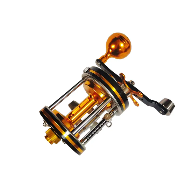 

Small Visual Anchor Fish Wheel MY7000 All-metal Drum Anchor Fish Special Wheel Super Smooth Anti-fried Line Black Gold Version
