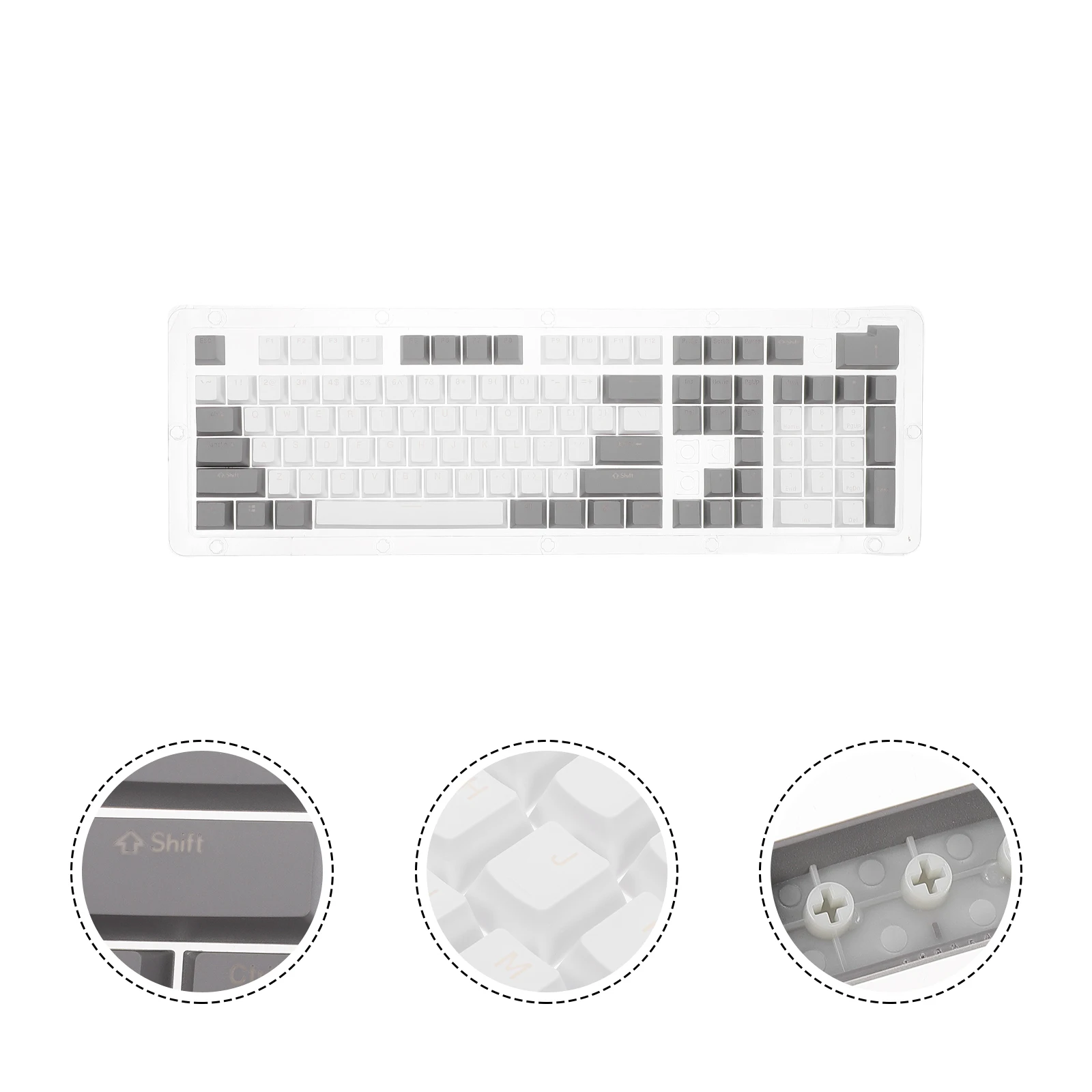 

Keycaps Keyboard Protector Two Color Luminous Personalized Mechanical White Assorted Office School Supplies Easy Install