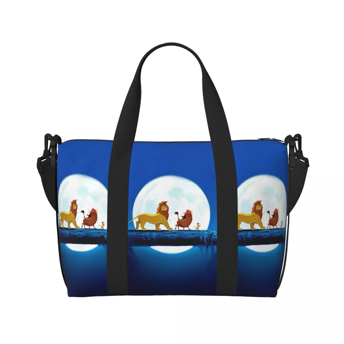 Custom Handy Hintergrund Lion King Beach Tote Bag for Women Large Compartment Gym Beach Travel Bags