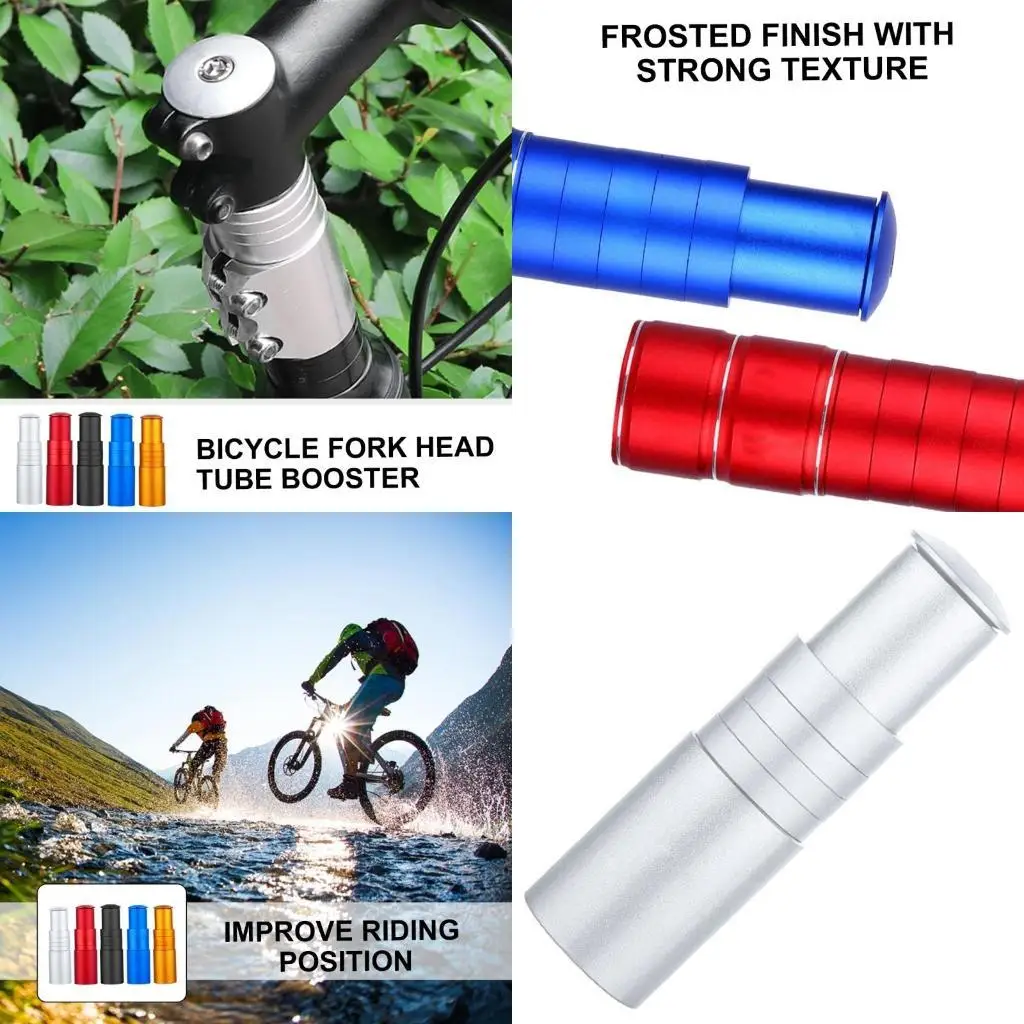 Y1UC Road Bike Stem Risers Aluminum Alloy Handlebar Risers Fork Stem Extender Bicycles Handlebar Risers Head Up Adapter