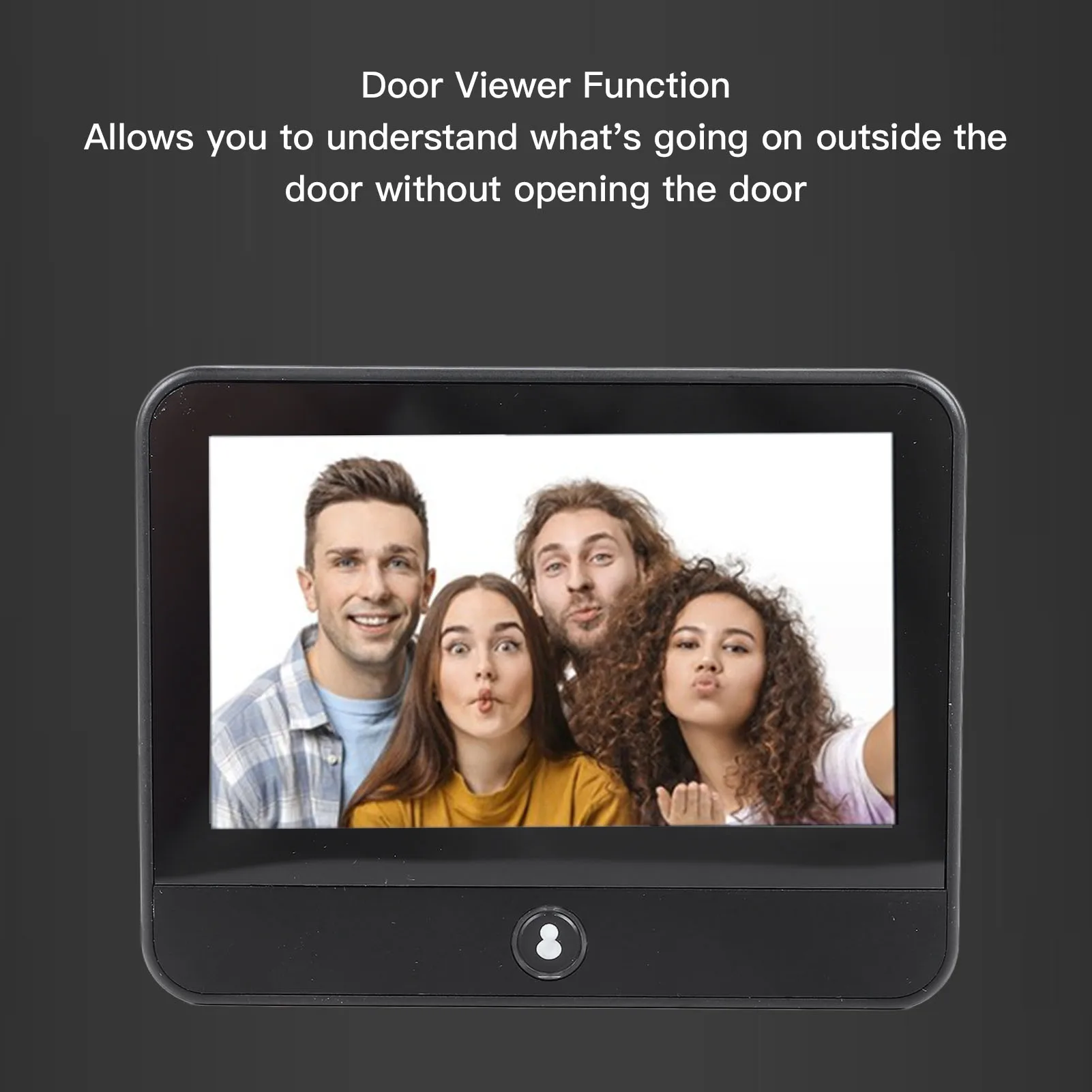 Video Doorbell for TUYA Digital Door Viewer 1080P APP Monitoring Wide View Angle Convenient for Home Office