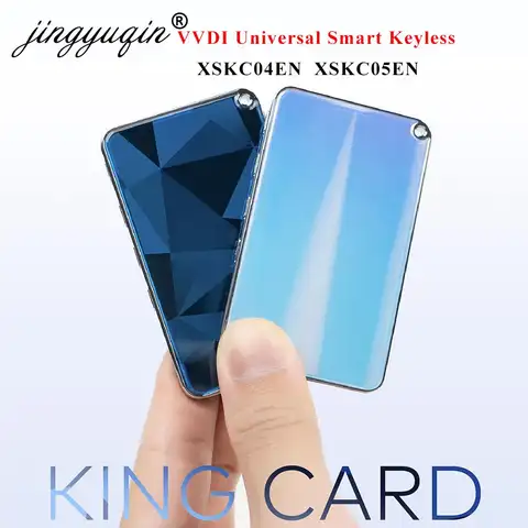 Jingyuqin XSKC04EN XSKC05EN VVDI Universial 스마트 자동차 키 열쇠가없는 Xhorse 키용 원격 이동 미니 종류 카드 Fob 제어