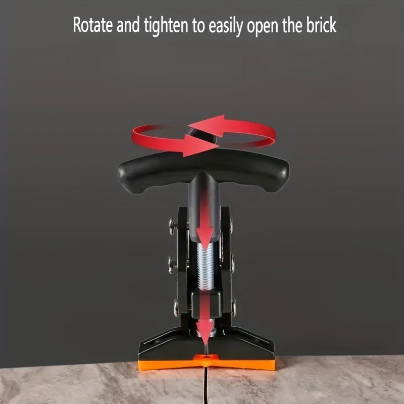 Heavy Duty Tile Breaking Pliers Manual Tile Cutter Aluminum Construction Rubber Coated Handles for Home Renovation Projects