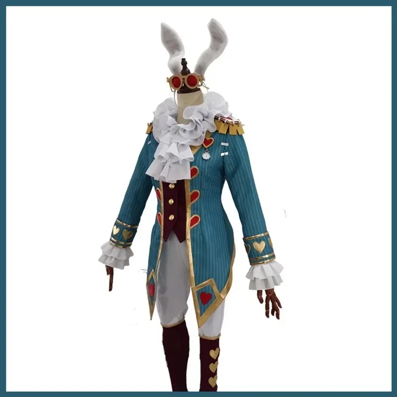 SN66 Anime Game Freddy Riley Lawyer, White Rabbit, Mr.Cosplay Costume, Tailcoat, Sauna Wear, Children Man, Woman Lovely Adult, Hmatte eW & M