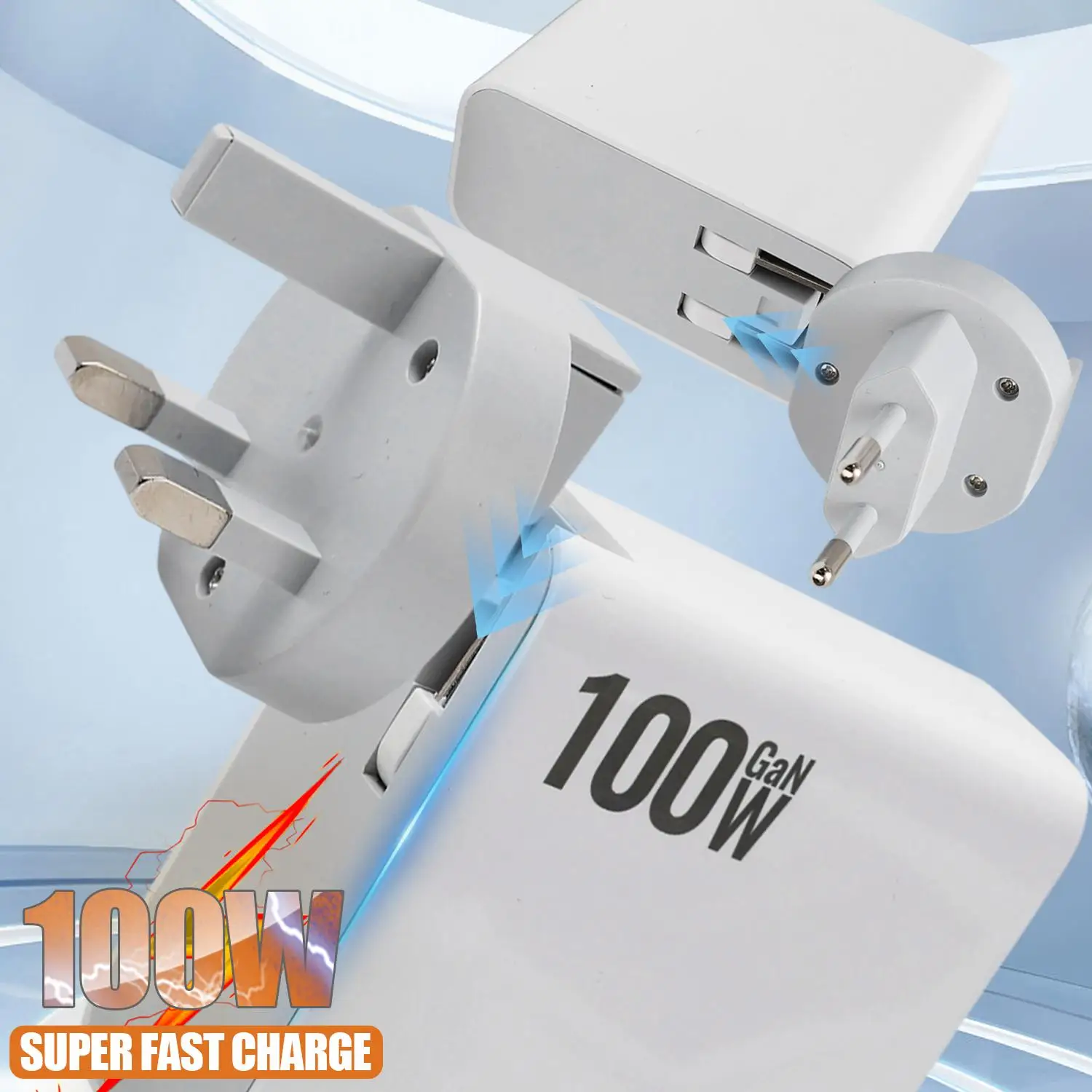 

100 Вт 4-портовое зарядное устройство USB C PD Quick Charge 3.0 USB Type C Зарядные устройства для телефонов Адаптер для быстрой зарядки для iPhone Samsung Huawei