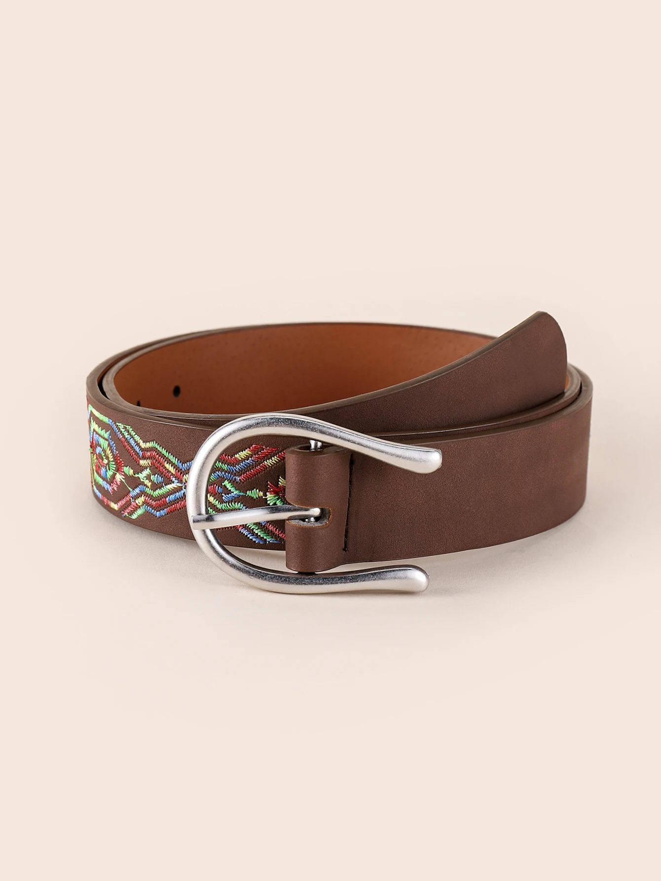 

Fashion Classic Zinc Alloy Buckle Embroidery Strap Jeans Belts for Women