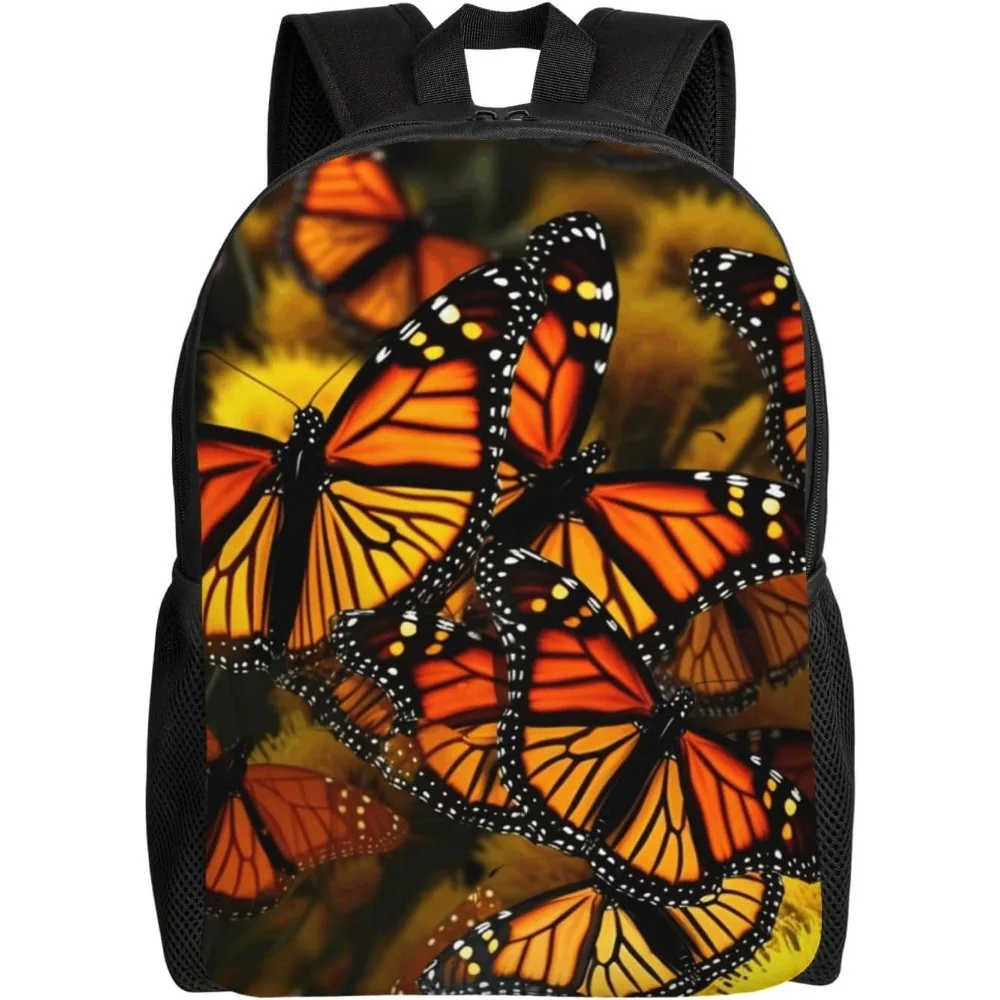 

Butterflies Laptop Backpack For Women Men College Backpack Work Business Computer Bag Lightweight Bookbag Teacher Nurse