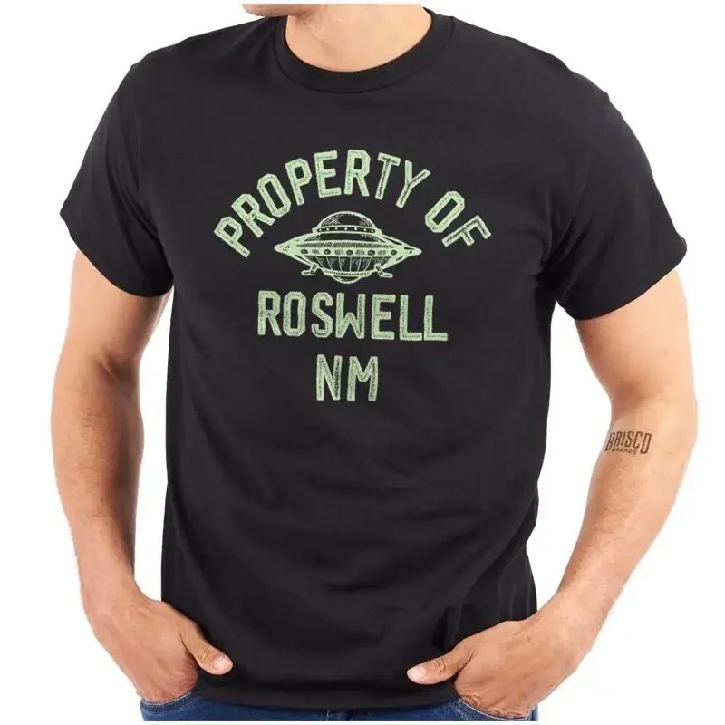 Property of Roswell New Mexico NM Alien UFO Womens or Mens Crewneck T Shirt Tee