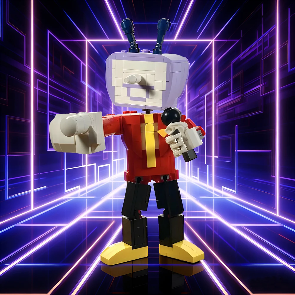 

Конструктор Gobricks MOC Deltarune: Модель Телевизора Тенны из популярной игры, фигурки, кирпичики для сборки, игрушки, подарки для детей
